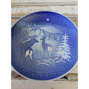 B&g Christmas in the‎ woods 9080 1980 deer blue pla